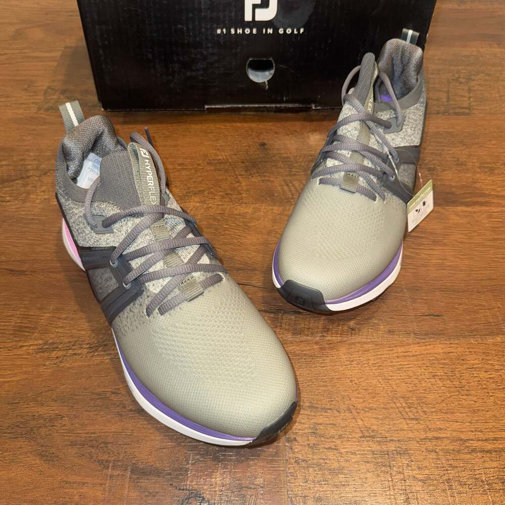 FootJoy HyperFlex Women's Golf Shoes Style 98168 Gray/Purple Size 10